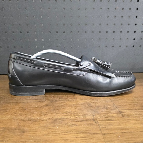 Polo Ralph Lauren Kiltie Tassel Loafers Mens 13 D Black Leather Dress Shoes main image 4